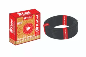 AT Kabel Single Core FR PVC 1sq/mm 90mtr Wires – Black