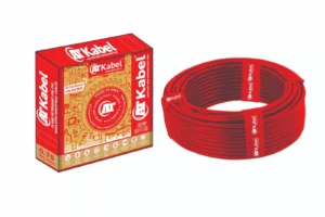 AT Kabel Single Core FR PVC 1sq/mm 90mtr Wires – Red