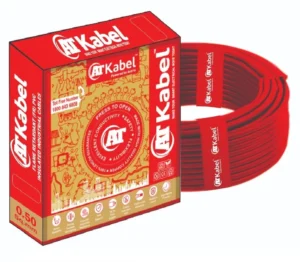 AT Kabel Single Core FR PVC 0.5sq/mm Size 90mtr Wires – Red