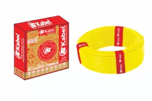 AT Kabel Single Core FR PVC 1sq/mm 90mtr Wires – Yellow